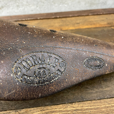 IDEALE 70 レザーサドル 1960年代 Vintage Ideale 42 Leather Seat Saddle Randonneur Eroica 70s