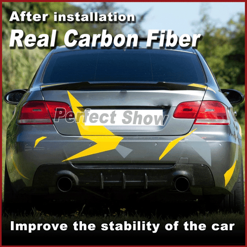 For BMW 3Series E92 E93 325i M-Sport 2007-13 REAL Carbon Fiber Rear Diffuser Lip - Picture 2 of 15