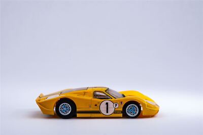 AFX Racing - Ford GT40 Mark IV #1 Sebring, Yellow, HO Scale Slot
