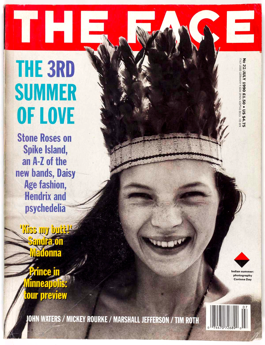 Kate Moss CORINNE DAY Mickey Rourke THE FACE magazine 1990 July