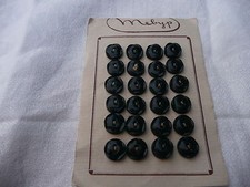 أخرى — 24 Antique Buttons Wood Painted أسود