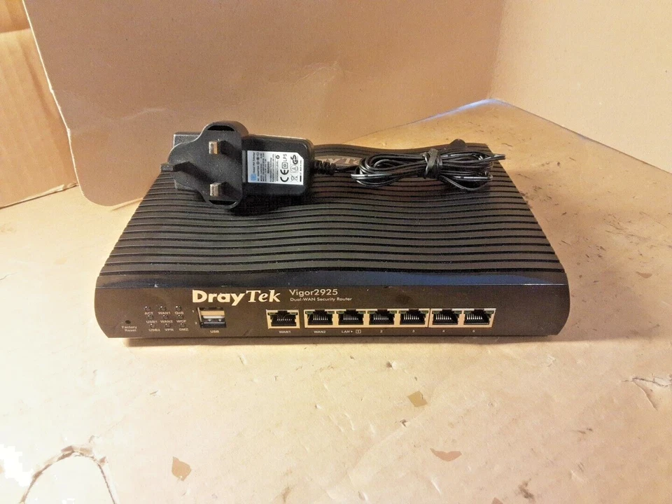 Draytek Vigor 2925 Dual-WAN 5x Gigabit Etherne Security Router FIREWALL - Image 3 of 4
