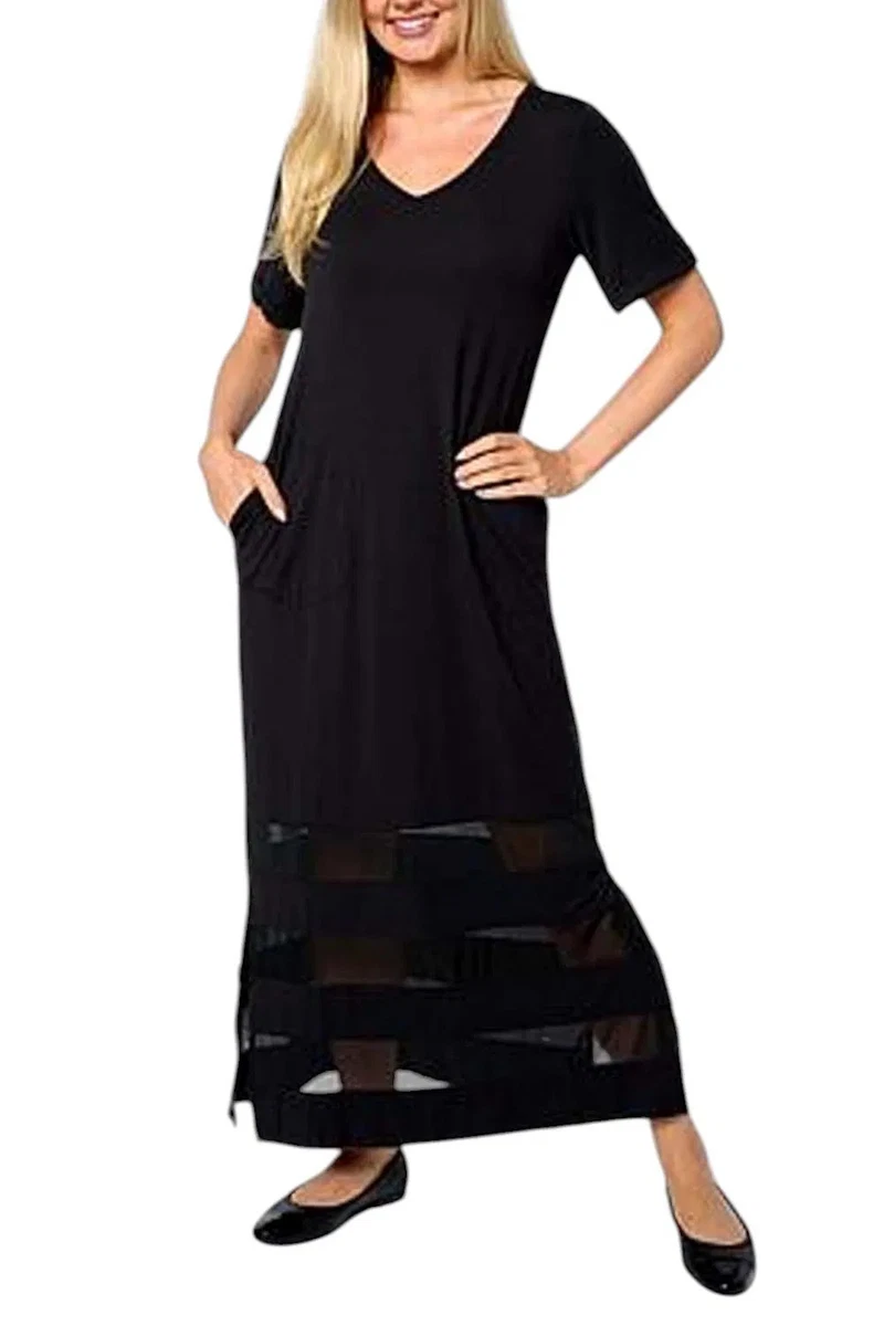 how to tie knot in long dress Black Front Tie Knot Maxi Dress – BLANK