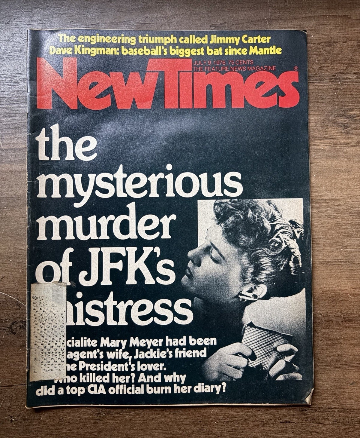 New Times July 1976 Illustrated News Magazine JFK Mistress Murder, Carter