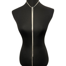 *As worn By Trinny* Long Multi Strand Designer Inspired Necklace - Silver