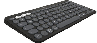 Logitech Pebble Keys 2 K380s Bluetooth Tastatur - Grafit, Spanisch