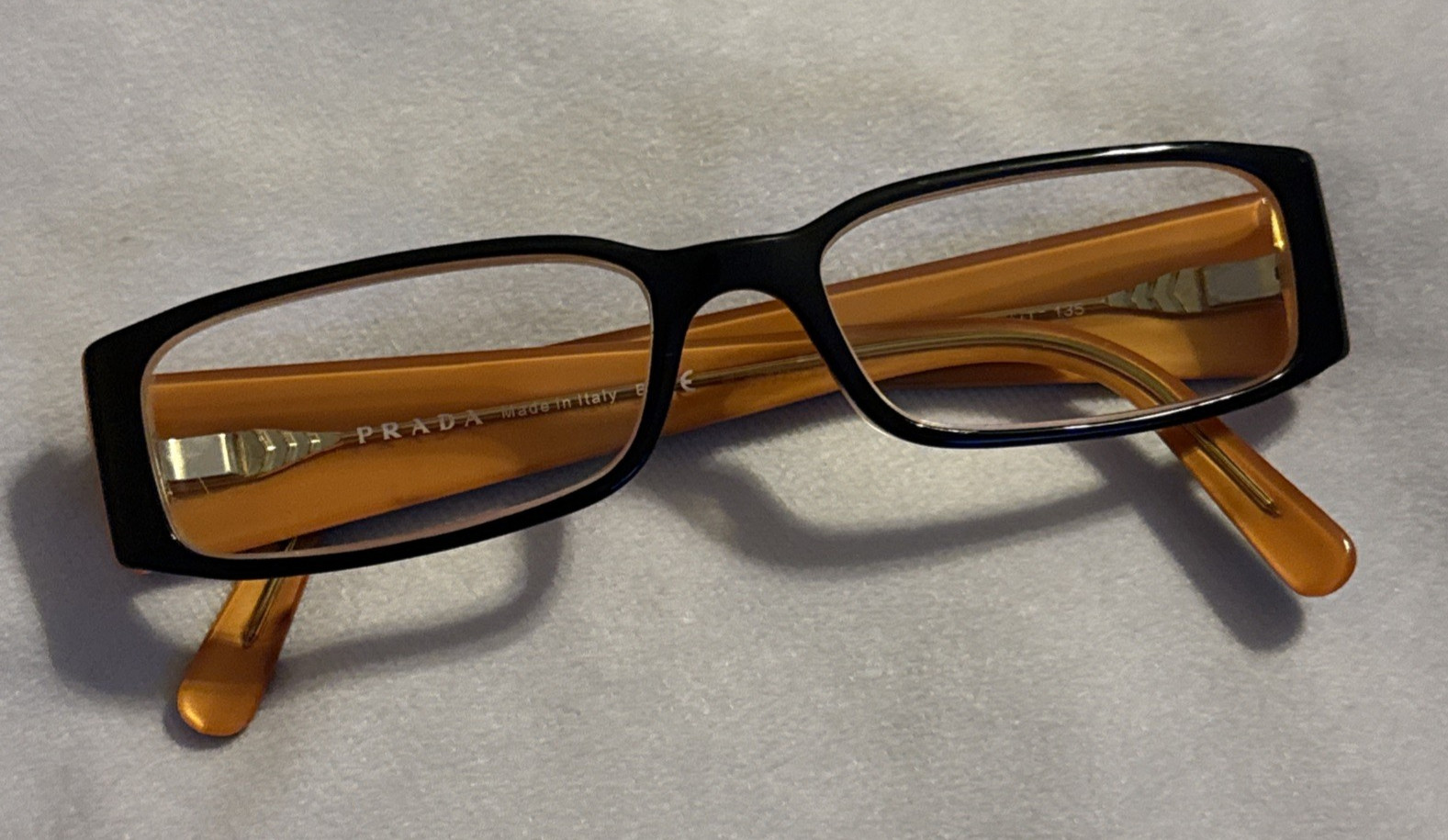 Black Orange Full Rim Italy Vpr 10f Frames