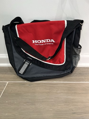 #ad Vintage Honda The Power Of Dreams Bag Black Motorsports RARE $35.00