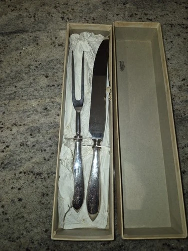 Gorham Sterling Silver Serving Set Trend Pattern 1956 w/ Box MCM