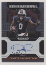 2023 Panini Chronicles Draft Picks Demetris Robertson #SS-DRO Auto 0q3