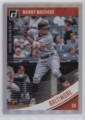 2018 Donruss Variations Stat Line Season 42/95 Manny Machado (Batting) #189 11z5