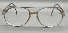 Vintage 80s OVERSIZED METAL FRAMES SAFILO ELASTA EYEGLASSES Square Aviator 140