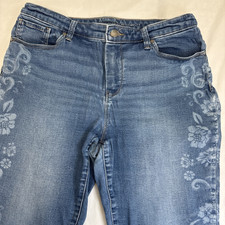 Chico's So Slimming Girlfriend Slim Leg Jeans Women's Size 2 - 4 Chico Sz. 1