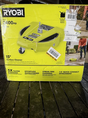 #ad #ad RYOBI 15in Surface Cleaner for Gas Pressure Washer 2500 3400 PSI 2.5 GPM $45.00