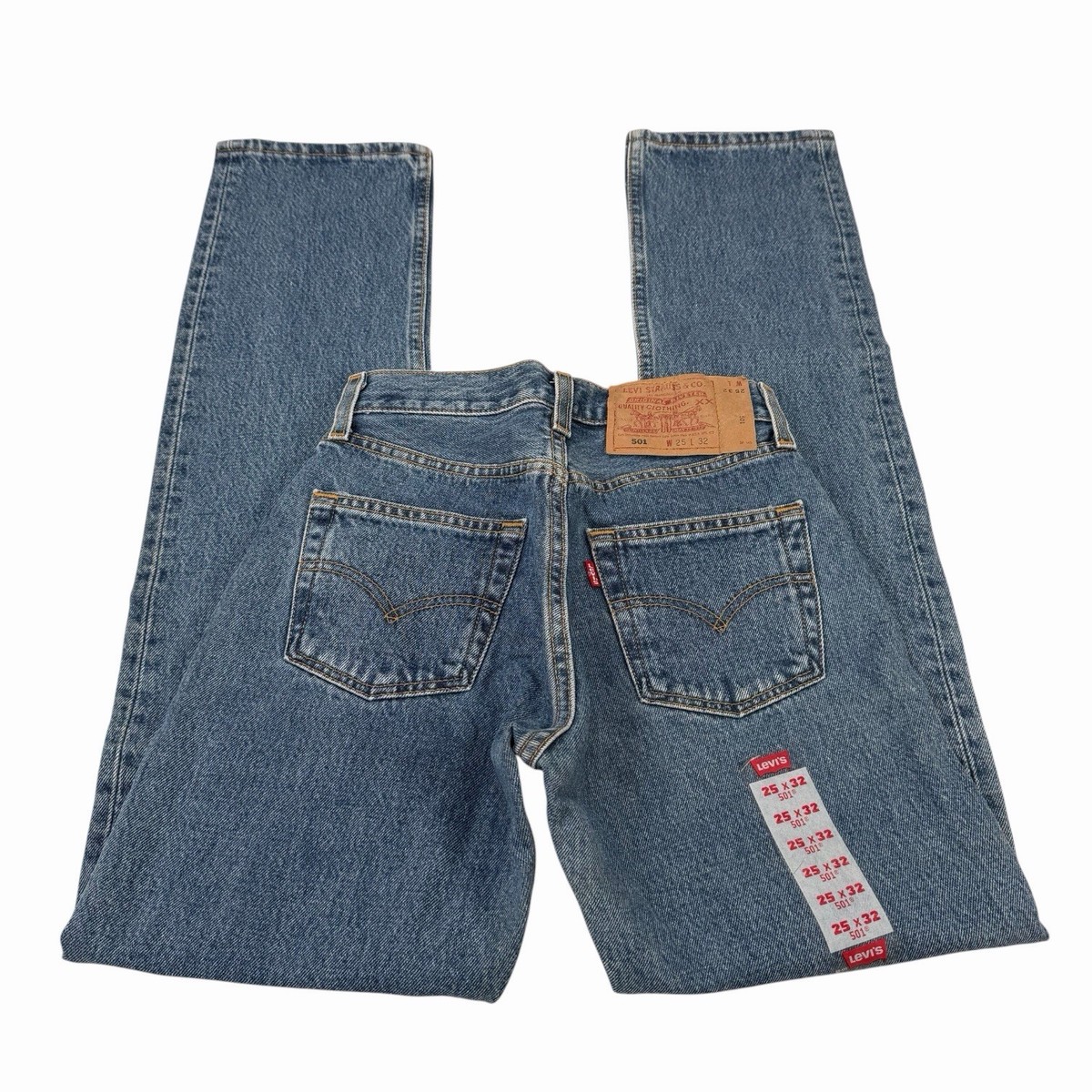 Levi's 501 VTG High Waisted Straight Leg Light Blue Women's Jeans