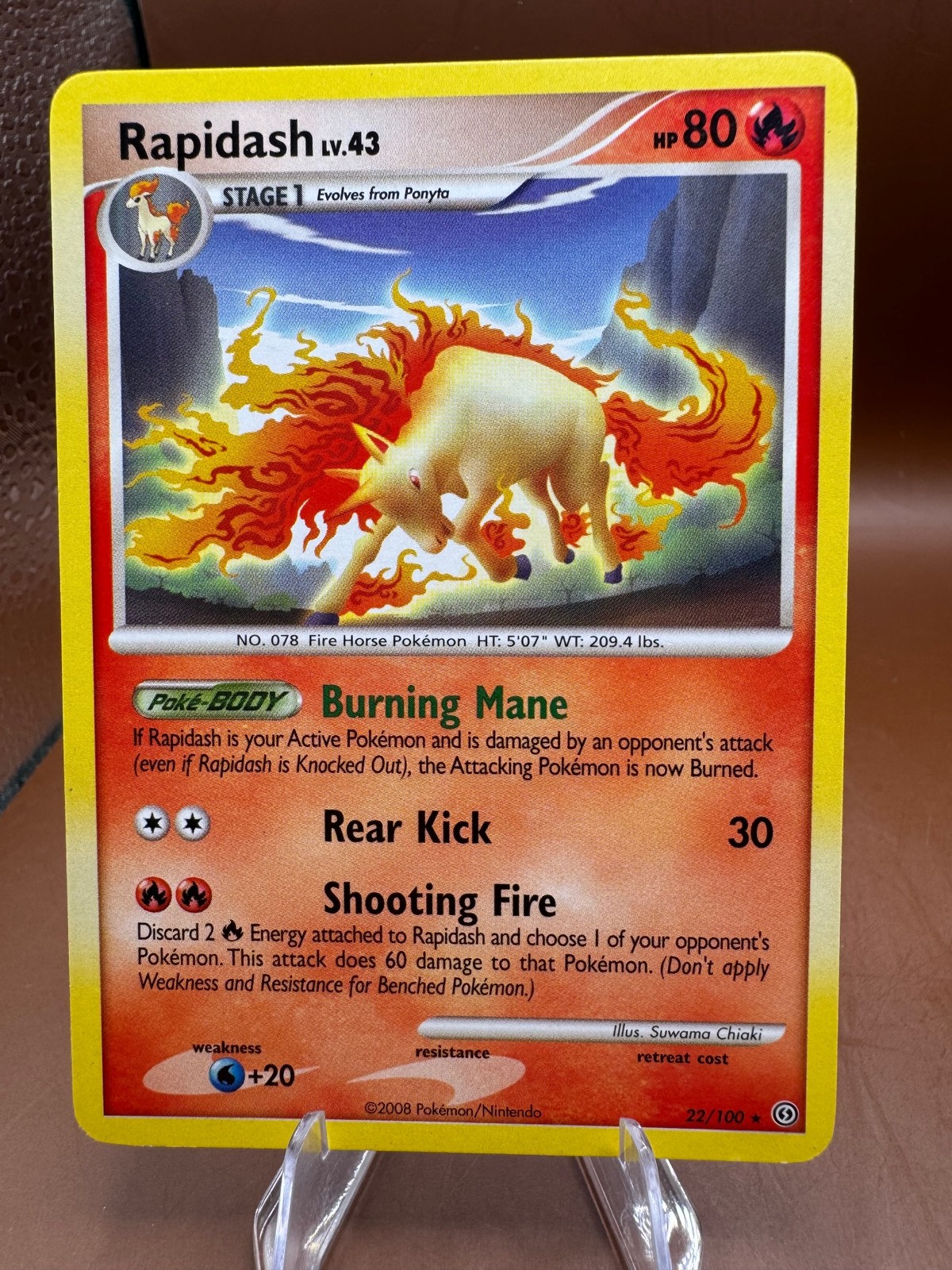 Rapidash 22/100 Stormfront Pokemon TCG
