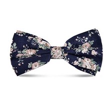 Men's Cotton Bowties Printed Floral Neck Bow Tie 9
