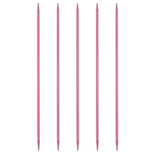 5Pcs 3.25mm Aluminum Double Pointed Knitting Needle, 7.87 Inches Length, Red