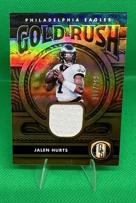 2022 Gold Standard Football Jalen Hurts 107/299 Gold Rush Patch #GR—JHU Eagles