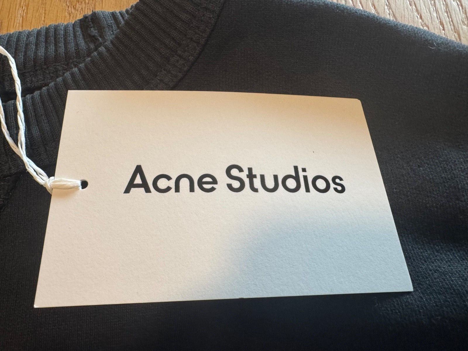 Acne Studios Logo Stamp Sweatshirt Black L image 5