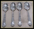 GORHAM STERLING SILVER STRASBOURG PATTERN DEMITASSE SPOONS - REALLY NICE