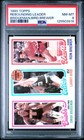 1980 TOPPS REBOUNDING LEADER JUNIOR BRIDGEMAN/LARRY BIRD/RON BREWER PSA 8