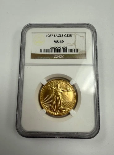 1987 1/2 Gold Eagle MS69 KEY DATE