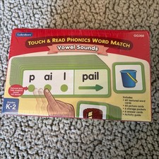 Lakeshore Touch and Read Phonics Word Match Vowel Sounds Sealed