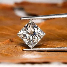 2 CT Princess Cut Loose Lab Grown Diamond Natural D Color VVS1 Clarity Y070