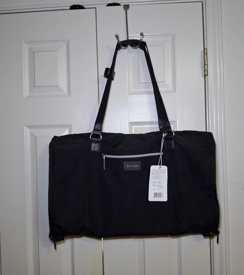 Bagagem Biaggi Hangeroo Bolsa de Vestuário Dois em Um + Bolsa Tote Preta Nova - Imagem 2 de 4