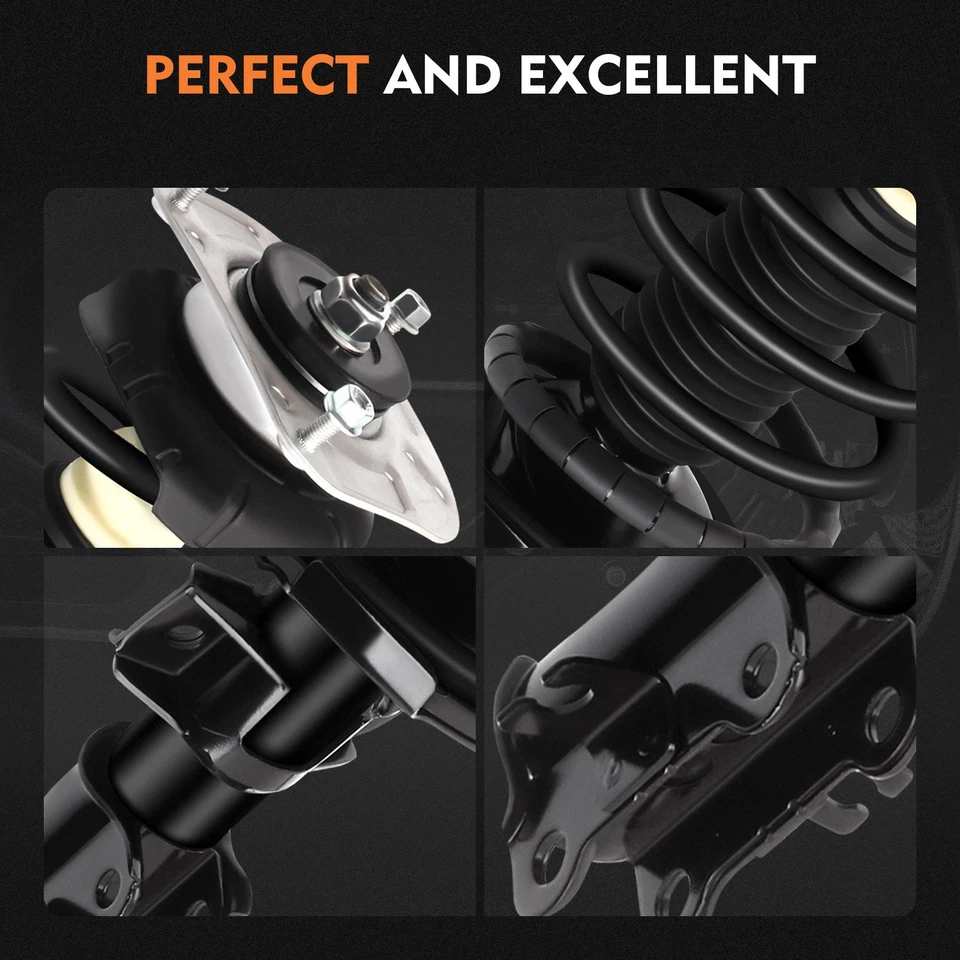 4 Pcs Quick Complete Struts Shocks Springs & Mount For 2001-2007 Volvo V70 FWD - Изображение 4 из 4