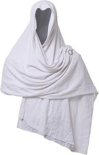 medieval shawl brooch shaman fremen jedi cosplay costume white