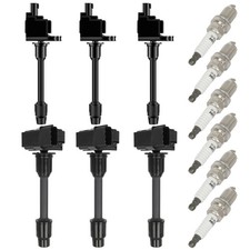 6x Ignition Coil Set And Spark Plug For 2000 Infiniti I30 For Nissan Maxima 3.0l
