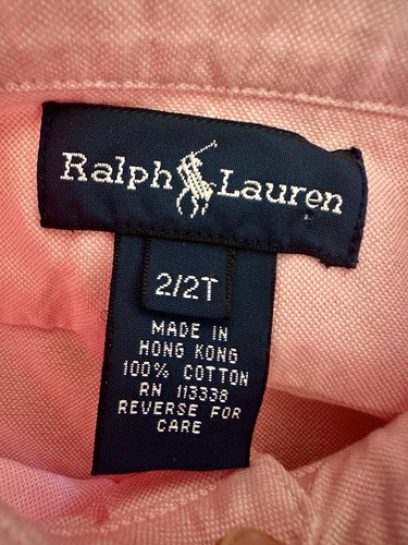 NWOT Ralph Lauren Boys Button Down Shirt / Oxford - Size 2 PINK - Picture 8 of 12