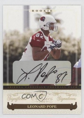 2006 Donruss Classics 34/100 Leonard Pope #128 Rookie Auto RC 0qc2