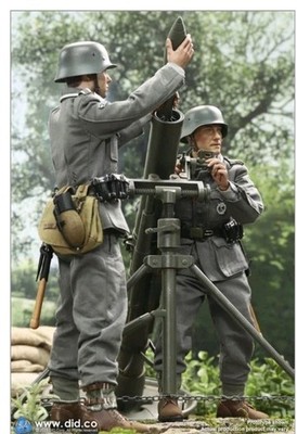 DID 1/6 Scale WW2 Style German 12cm Granatwerfer 42 mortar in Green ''US SHIPPER''