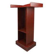 // Stable Podium Stand Modern Red Sandalwood Lecture Table For Classroom