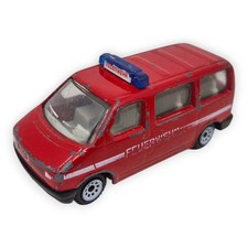 Siku 0834 VW T4 Feuerwehr Bus Rot Kleinbus 1 64 Vintage Modell Fahrzeug Auto