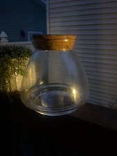 Glass Candy or Display Jar With Cork Lid