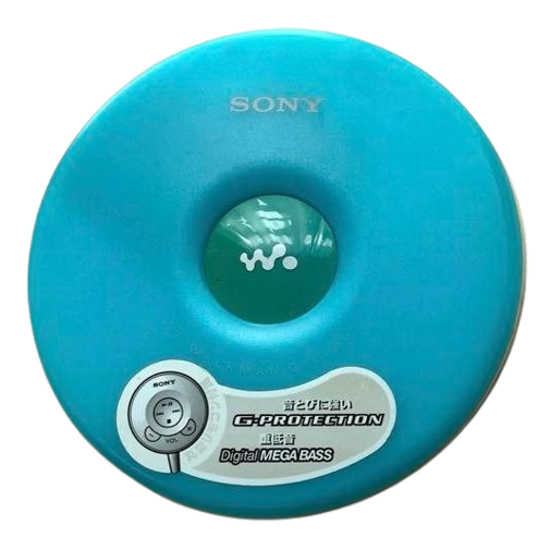 Sony D-EJ002 CD Walkman Portable CD Player Blue Tested Working