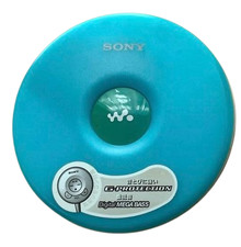 Sony D-EJ002 CD Walkman Portable CD Player Blue Tested Working Used Japan