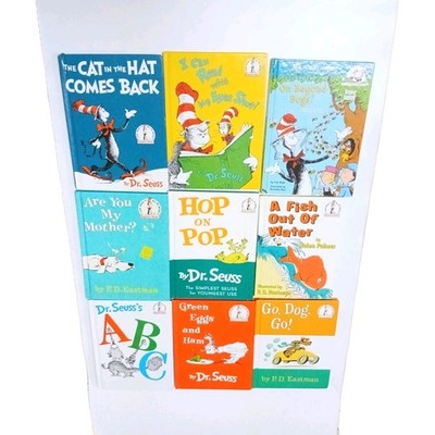 9  Dr Seuss random book lot of Hardcover Books kids Beginner Books