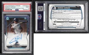 2023 Bowman Chrome Prospect Refractor /499 Marco Vargas #CPA-MVA PSA 9 MINT Auto