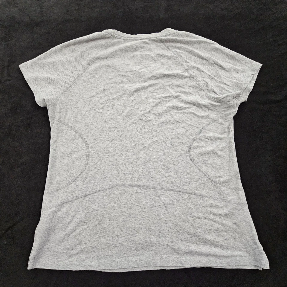 Camiseta para mujer Danskin Now Active gris manga corta mezcla de algodón 2XL Foto 2 de 4