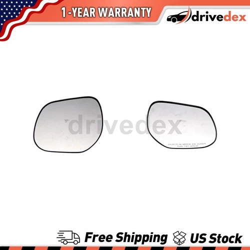 Pair Dorman - HELP Door Mirror Glass Fits 2007 2008 2009 Mitsubishi Outlander