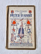 VTG 1920s Peter Rabbit Book Beatrix Potter Estelle Frantz Whitman Just Right Ed