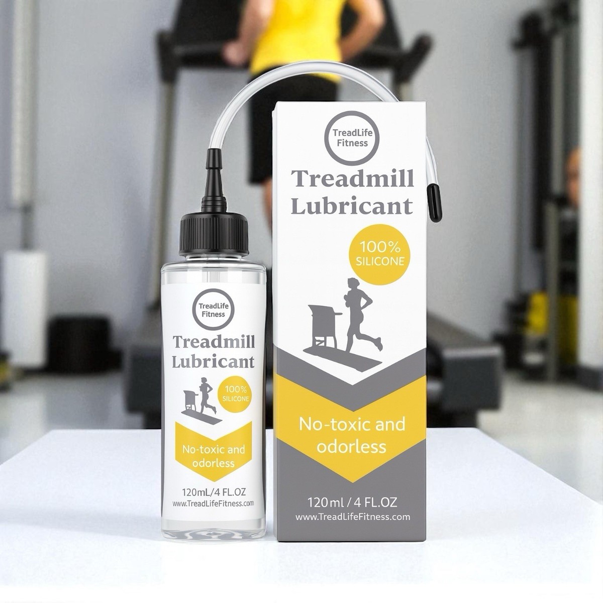 100 silicone gel lubricant Spot On 100% Silicone Treadmill Lubricant, 4 oz, Patented Application Tube main image 1