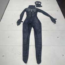 Pycorou Black Venom Spider Superhero Costume Halloween Jumpsuit Youth Kids Large
