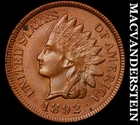1892 Indian Head Cent - Choice Gem Brilliant Uncirculated++  Lustrous  #J8281