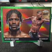2025 Topps Chrome UFC #110 Kevin Holland Green Refractor /99